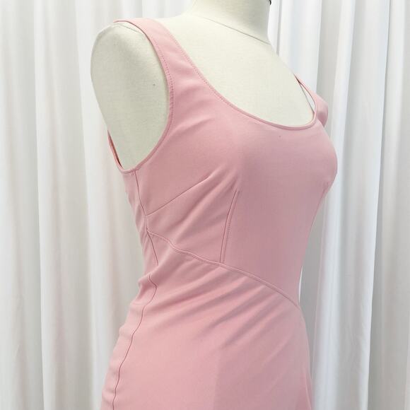 Cinq À Sept Womens Sharon Dress 8 Pink Asymmetrical Party Date Night Glam HOCO - Picture 4 of 14